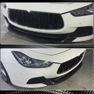 Labbro anteriore V2 per paraurti Base/S/S Q4 2013-2017 Carbonio Maserati Ghibli 2013-2023 foto 3