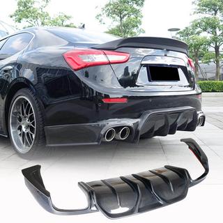 Diffusore paraurti posteriore (per Base/S/S Q4 2014-2017, Carbonio) Maserati Ghibli 2013-2023 foto 1