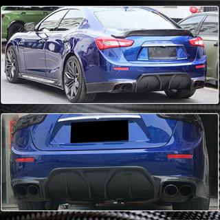 Diffusore paraurti posteriore (per Base/S/S Q4 2014-2017, Carbonio) Maserati Ghibli 2013-2023 foto 4