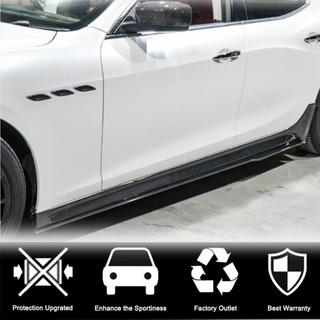 Minigonne Laterali V3 (per Base/S/S Q4/Diesel/250 Diesel, Carbonio) Maserati Ghibli 2013-2023 foto 2