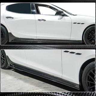Minigonne Laterali V3 (per Base/S/S Q4/Diesel/250 Diesel, Carbonio) Maserati Ghibli 2013-2023 foto 3