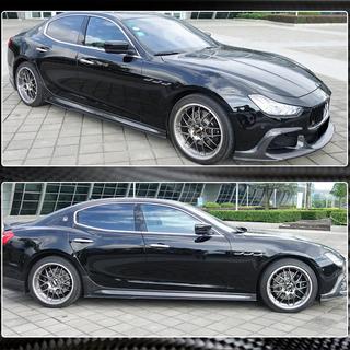 Minigonne Laterali V3 (per Base/S/S Q4/Diesel/250 Diesel, Carbonio) Maserati Ghibli 2013-2023 foto 4