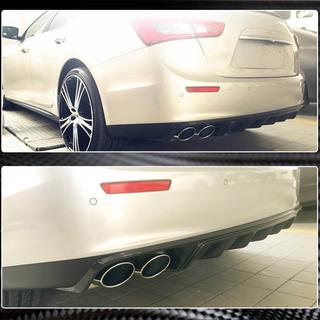 Diffusore paraurti posteriore (Base/S/S Q4 2013-2017, Carbonio) Maserati Ghibli 2013-2023 foto 4