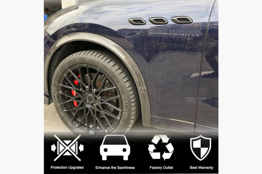 Maserati Levante 2016- Coperture parafanghi anteriori (Carbonio) Foto 2
