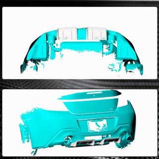 Diffusore Posteriore Paraurti V1 (2021-2023, Carbonio) Subaru BRZ 2021- foto 3