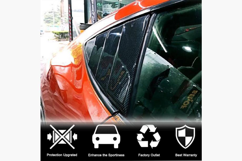 Subaru BRZ 2012-2021 Coperture finestrini posteriori in carbonio Foto 3