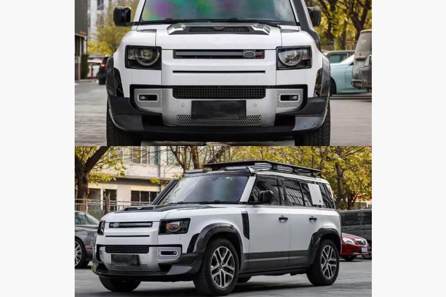 Land Rover Defender 2019- Labbro Anteriore Paraurti (Carbonio) Foto 2