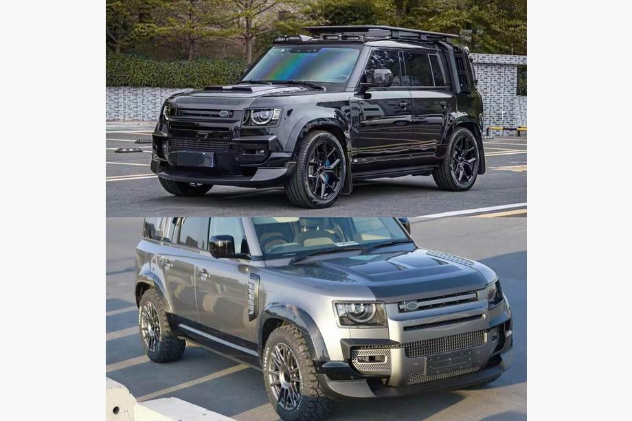 Land Rover Defender 2019- Labbro paraurti anteriore (Carbonio) Foto 2