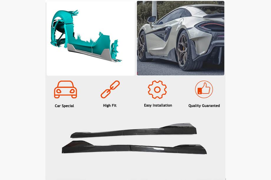 McLaren 540C/570S 2015-2020 Minigonne Laterali (Carbonio) Foto 2