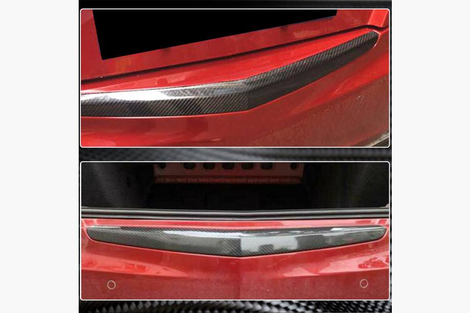 Cadillac ATS 2012-2019 Copertura Paraurti Posteriore Carbonio Foto 3