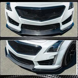 Labbro anteriore V2 per CTS V Sedan 2016-2019 Carbonio foto 3
