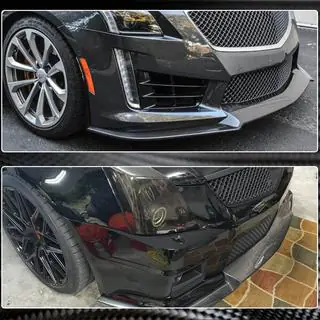 Labbro anteriore V2 per CTS V Sedan 2016-2019 Carbonio foto 4