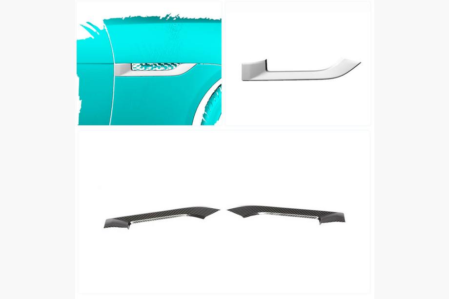 Jaguar F-Type 2013-2024 Cover parafango anteriore in carbonio (2013-2016) Foto 2