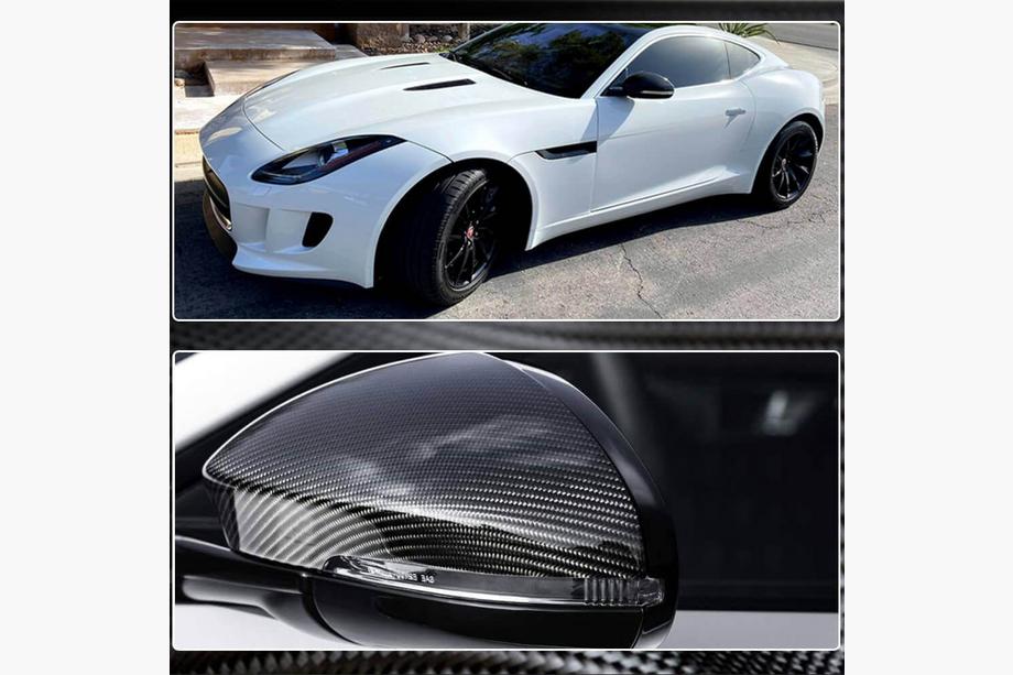 Jaguar F-Type 2013-2024 Cover Specchietti (2013-2021, Carbonio) Foto 5