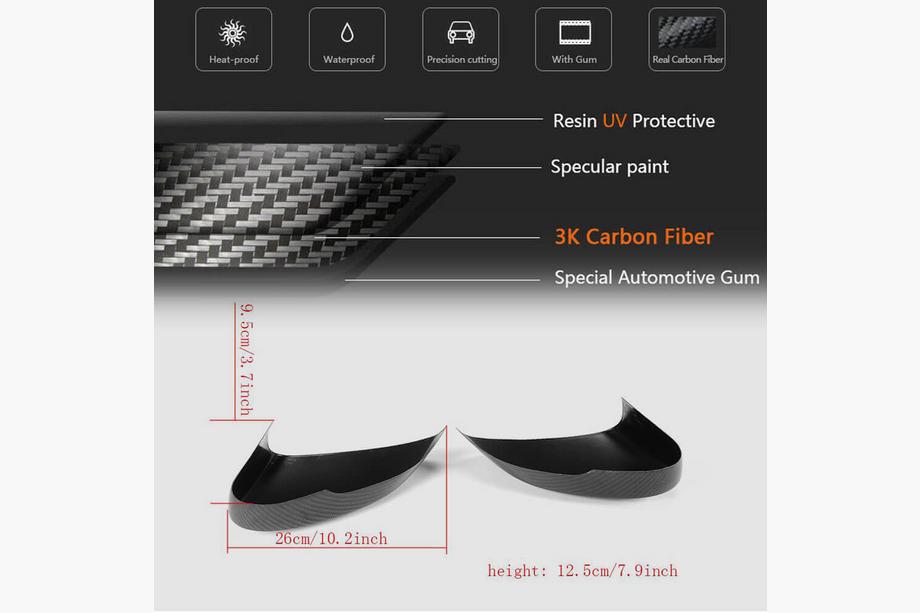 Jaguar F-Type 2013-2024 Cover Specchietti (2013-2021, Carbonio) Foto 6