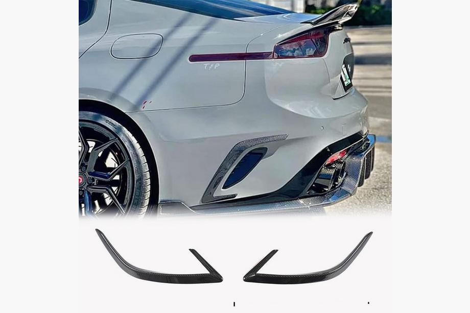 Kia Stinger 2017-2023 Copertura Paraurti Posteriore (2017-2020, Carbonio) Foto 1
