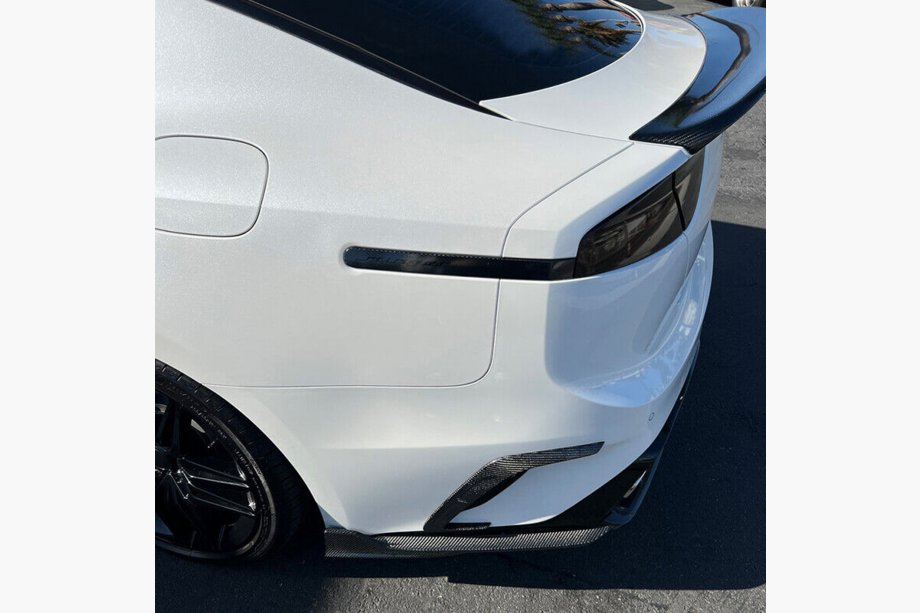 Kia Stinger 2017-2023 Copertura Paraurti Posteriore (2017-2020, Carbonio) Foto 4