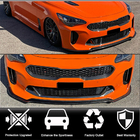 Kia Stinger 2017-2023 Labbro Anteriore Paraurti (Carbonio) foto 2