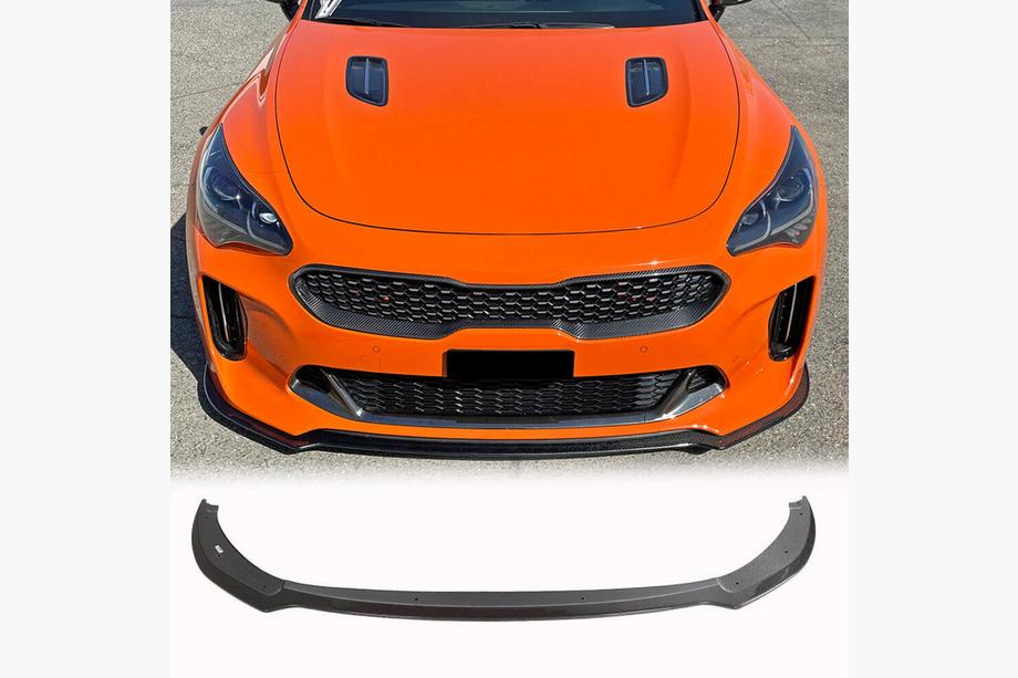 Kia Stinger 2017-2023 Labbro Anteriore Paraurti (Carbonio) Image