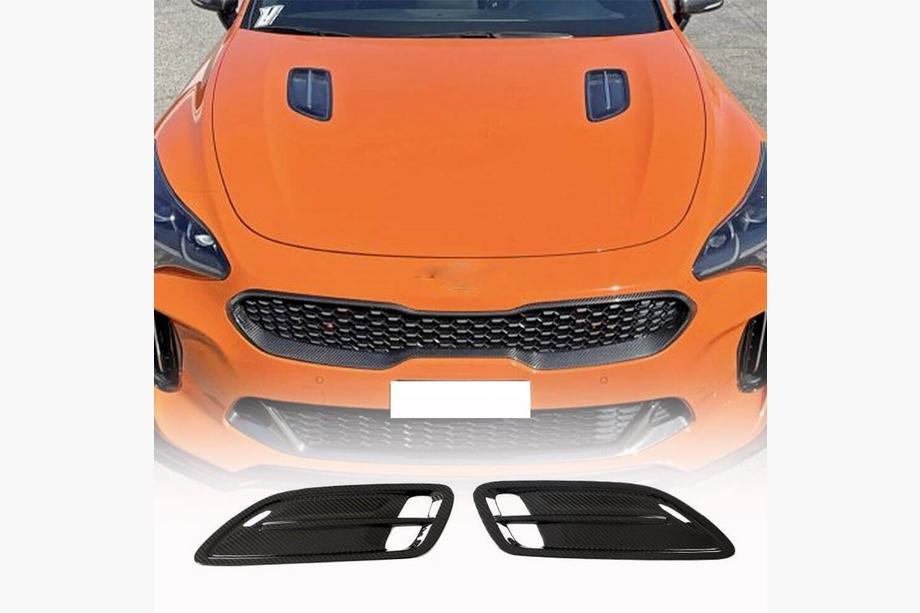 Kia Stinger 2017-2023 Coperture cofano in carbonio Image