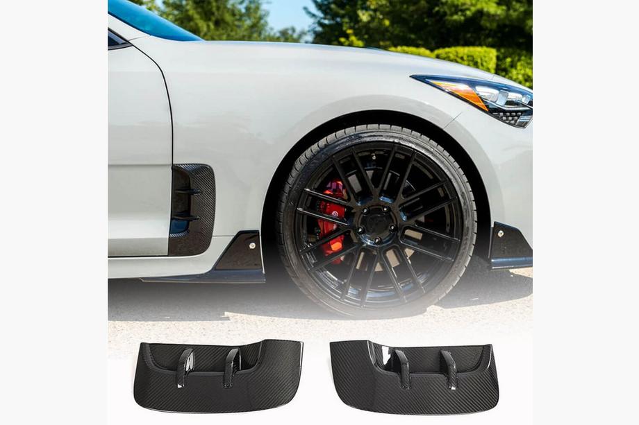 Kia Stinger 2017-2023 Coperture parafanghi anteriori (Carbonio) Image
