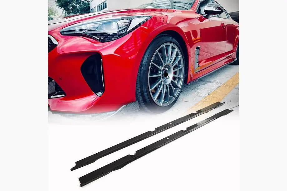 Kia Stinger 2017-2023 Minigonne Laterali (Carbonio) Image