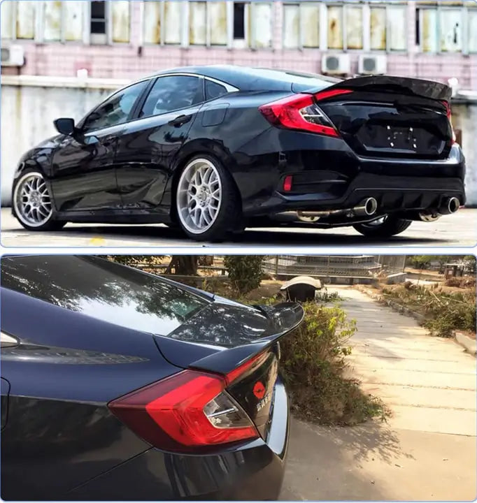 Honda Civic Sedan X 2016-2021 Spoiler (Plastica) foto 2