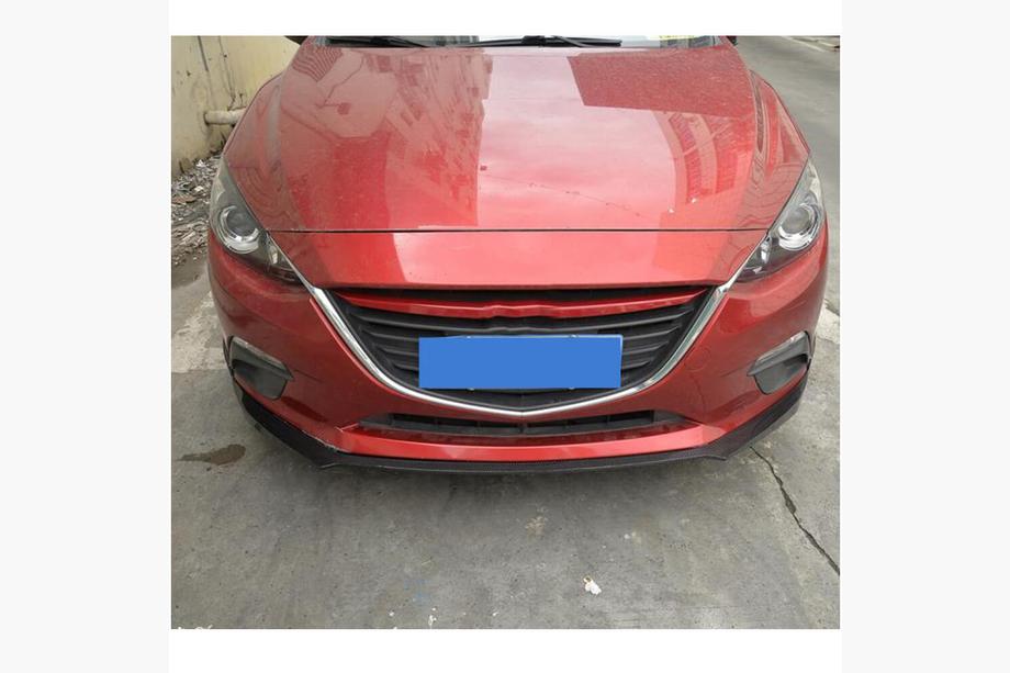 Mazda 3 2013-2019 Labbro Anteriore paraurti (2014-2016, Carbonio) Foto 3