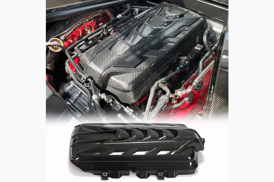 Chevrolet Corvette C8 2019- Copertura motore (2019-2022, Carbonio) Image