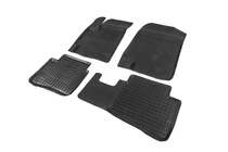 Kia Rio 2005-2011 Tappetini in gomma con bordo (4 pz, Polytep) foto 2