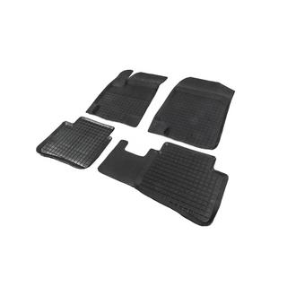 Tappetini in gomma con bordo (4 pz, Polytep) Hyundai Accent 2006-2010 foto 2