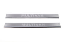 Volkswagen T4 Caravelle/Multivan 1990–2003 Coperture Battitacco LASER (2 pz, Acciaio Inox) Multivan foto 2