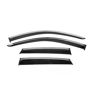 Deflettori Finestrini con Modanatura Cromata Niken Luxury (4 pz)