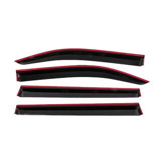 Deflettori Finestrini con Modanatura Cromata Niken Luxury (4 pz) foto 4