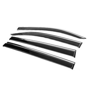 Deflettori Finestrini con Modanatura Cromata Niken Luxury (4 pz) foto 2