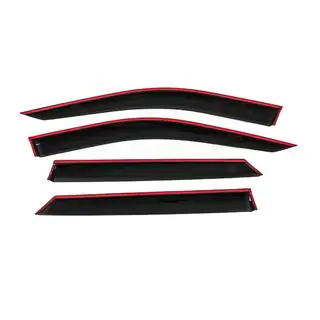 Deflettori Finestrini con Modanatura Cromata Niken Luxury (4 pz) Dodge Durango 2010- foto 4