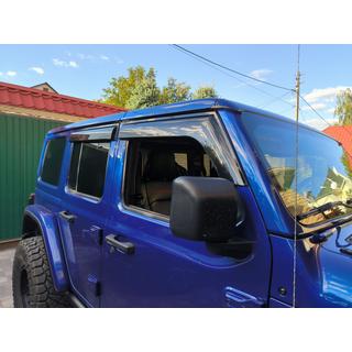 Deflettori Finestrini Niken Luxury (4 pz) Jeep Wrangler 2018- foto 4