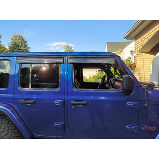 Deflettori Finestrini Niken Luxury (4 pz) Jeep Wrangler 2018- foto 1