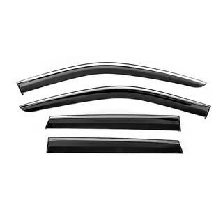 Deflettori Finestrini con Modanatura Cromata Niken Luxury (4 pz) Jeep Grand Cherokee WK2 2010-2021 foto 1