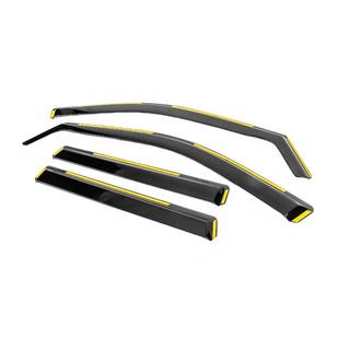 Deflettori aria ad incastro Niken Luxury (4 pz) Jeep Grand Cherokee WK2 2010-2021 foto 2