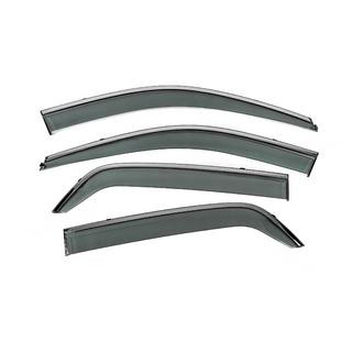 Deflettori Finestrini con Modanatura Cromata Niken Luxury (4 pz) Kia Sportage 2004-2010 foto 4