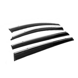 Deflettori Finestrini con Modanatura Cromata Niken Luxury (4 pz) Kia Sportage 2010-2015 foto 4