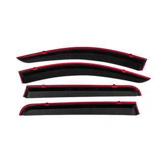 Deflettori Finestrini con Modanatura Cromata Niken Luxury (4 pz) Mitsubishi L200 2015-2024 foto 4