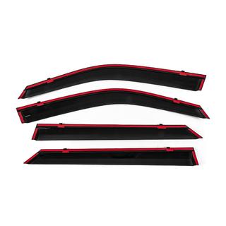Deflettori Finestrini con Modanatura Cromata Niken Luxury (4 pz) foto 4