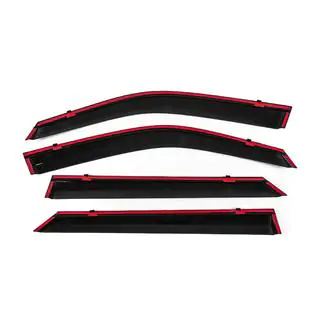 Deflettori Finestrini con Modanatura Cromata Niken Luxury (4 pz) foto 4