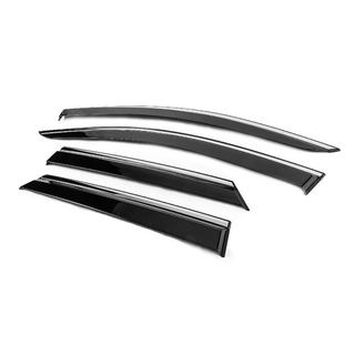 Deflettori Finestrini con Modanatura Cromata Niken Luxury (4 pz) Peugeot 3008 2016-2023 foto 2
