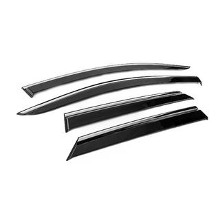 Deflettori Finestrini con Modanatura Cromata Niken Luxury (4 pz) Peugeot 3008 2016-2023 foto 3