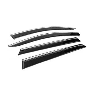 Deflettori Finestrini con Modanatura Cromata Niken Luxury (4 pz) foto 3