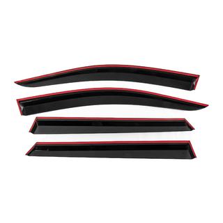 Deflettori Finestrini con Modanatura Cromata Niken Luxury (4 pz) foto 4