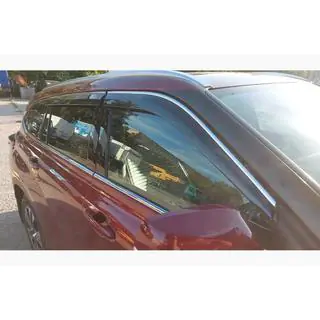 Deflettori Finestrini con Modanatura Cromata Niken Luxury (4 pz) foto 1